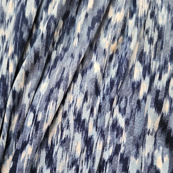 St. John's Bay Navy and White Abstract Midi Dress - Picture 2 of 4